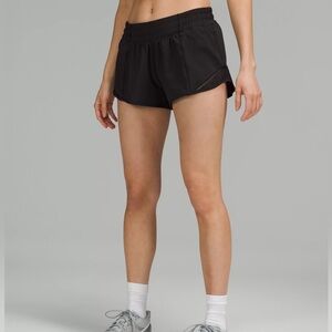 Size 4 Black Lululemon Hotty Hot shorts